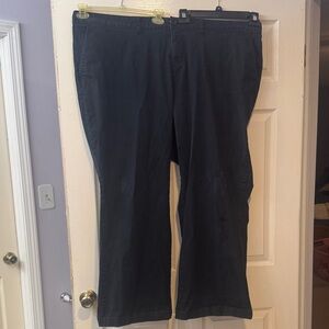 Old Navy Women’s Plus Size Black Straight Leg Pants 28 Long Chinos